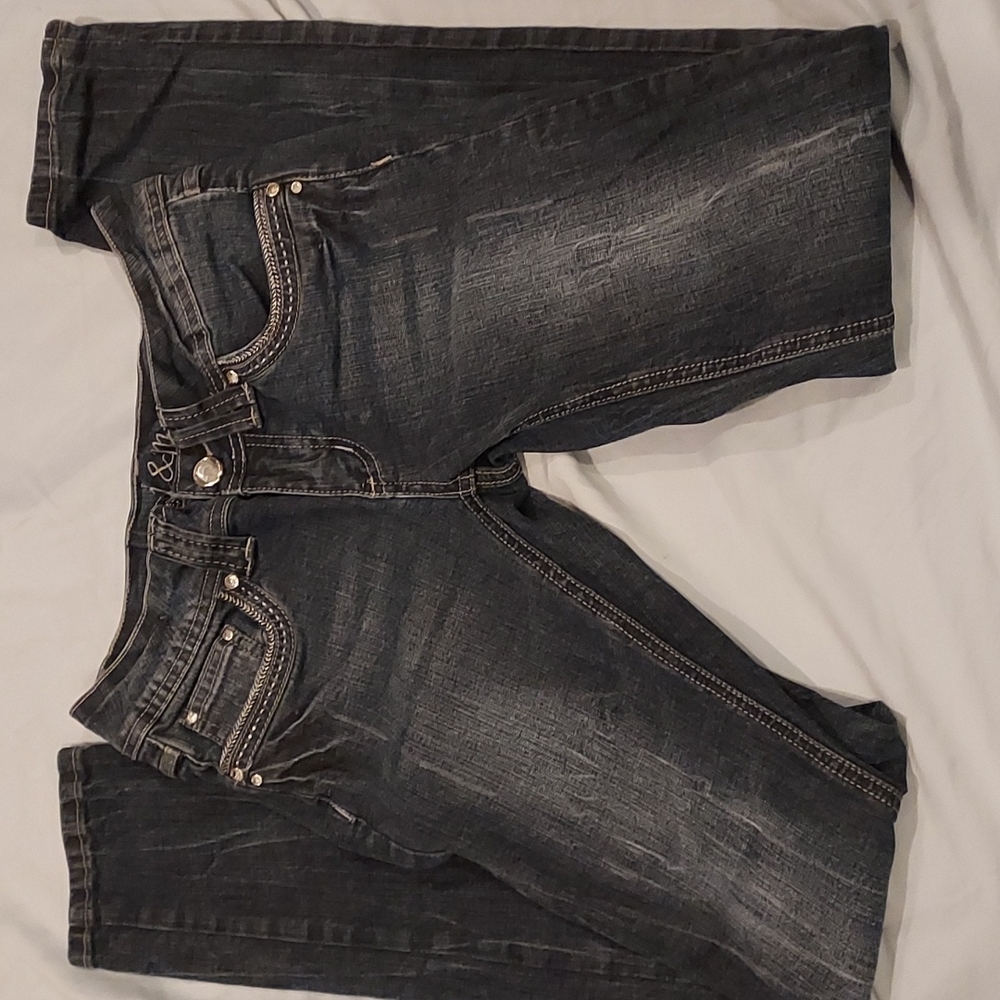NWOT Women's Itz Me  washed Bling Skinny Jeans Size 3